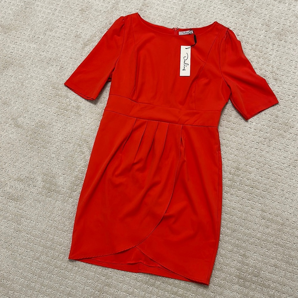 NWT Darling Paloma Tailored & Draped Sheath Dress XL